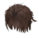 Swept Back Hair - Brown