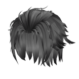 Swept Back Hair - Grey