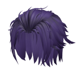 Swept Back Hair - Purple