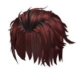 Swept Back Hair - Red