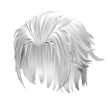 Swept Back Hair - White