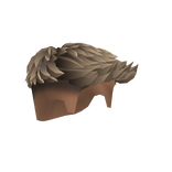 Swept Drop Fade Hair Brown Highlights