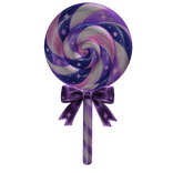 Swirl Lollipop with Satin Bow  