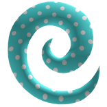 swirl polka dot septum