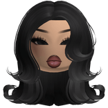 Swirly Black Bob With Latina Makeup