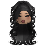 Swirly Black Ponytail With Latina Makeup