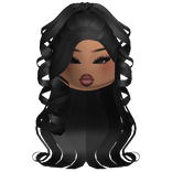 Swirly Black Ponytail With Latina Makeup