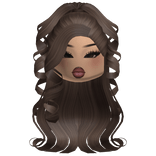 Swirly Brown Ponytail With Latina Makeup