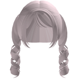 ♡ : swirly cute back pigtails pink