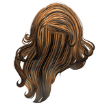 swirly flowing windy hair in maximalist tiger