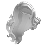 swirly flowy mermaid hair in angelic white