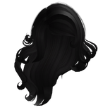 swirly flowy mermaid hair in black
