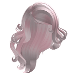 swirly flowy mermaid hair in light pink
