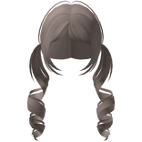 ♡ : swirly pigtails dust brown