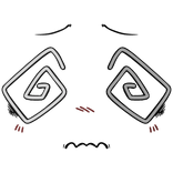 😵‍💫 Swirly Scene Confused Sad Emo Face