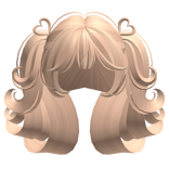 Swirly Short Heart Pigtails (Blonde)