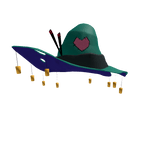 Sylized Green Witch Hat