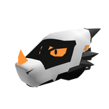 Synth Dragon Head | Orange/White Custom