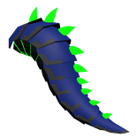 Synth Spike Tail | Blue/Green