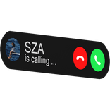 SZA is calling phone call bubble