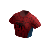 T-Shirt Crop Spiderman Y2K