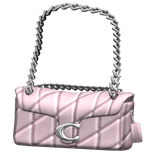 Coach Quilted Shoulder Bag Baby Pink