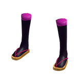 🌸 Tabi & Zori Set (Pink & Black)