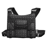 tactical chain vest designer black