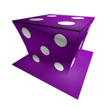 Take One Last Chance Dice Hat - purple dnp classic