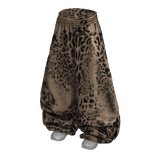 Tan Baggy Y2K Leopard Print Sweats