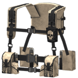 Tan Black Tactical Utility Backpack (Halloween)
