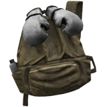 Tan Boxing Glove Grunge Backpack 1.0