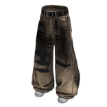 Tan Distressed Rockstar Denim Jeans