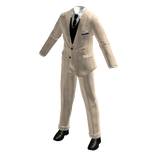 Tan Suit Classy Pinstripe Fitted