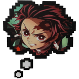 Tanjiro Kamado Demon Slayer | Thinking Bubble 