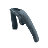 Light Blue Half-on Sweater