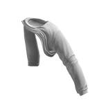 White Half-on Sweater