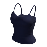 Tank Top Blue Cami Basic Tight Baddie Tee Shirt