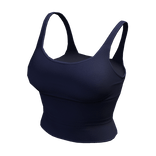 Tank Top Blue Tight Basic Cami Baddie Tee Shirt