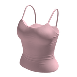 Tank Top Pink Cami Basic Tight Baddie Tee Shirt