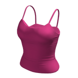 Tank Top Pink Cami Basic Tight Baddie Tee Shirt