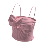 Tank Top Pink Tight Basic Cami Baddie Tee Shirt