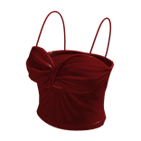 Tank Top Red Tight Basic Cami Baddie Tee Shirt Y2K