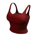 Tank Top Red Tight Basic Cami Baddie Tee Shirt Y2K