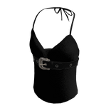 Tank Top W/Belt | Black