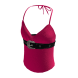 Tank Top W/Belt | Pink