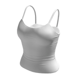 Tank Top White Cami Basic Tight Baddie Tee Shirt