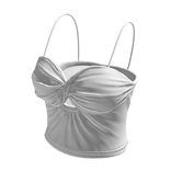 Tank Top White Tight Basic Cami Baddie Tee Shirt