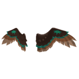 Teal-Accented Sphinx Wings
