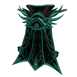 Teal and Black Guardian Cape